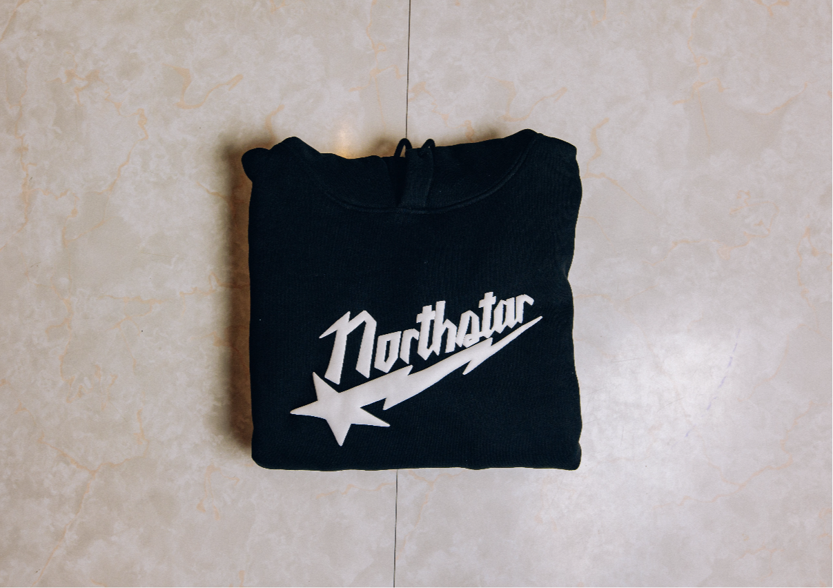 NORTHSTAR LIGHTNING HOODIE BLACK/WHITE