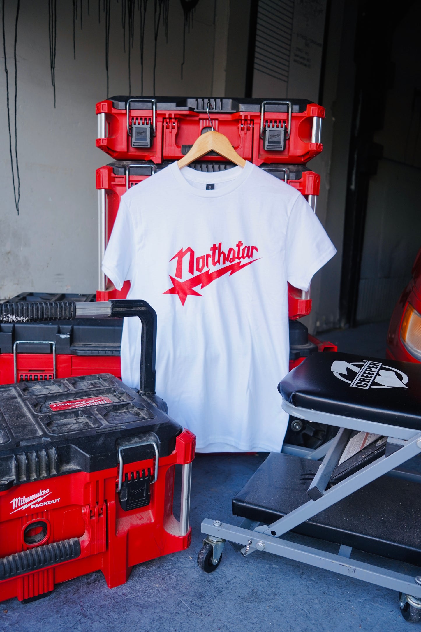 NORTHSTAR BOLT TEE(RED/WHT)