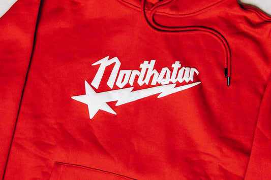 NORTHSTAR LIGHTNING HOODIE RED/WHITE