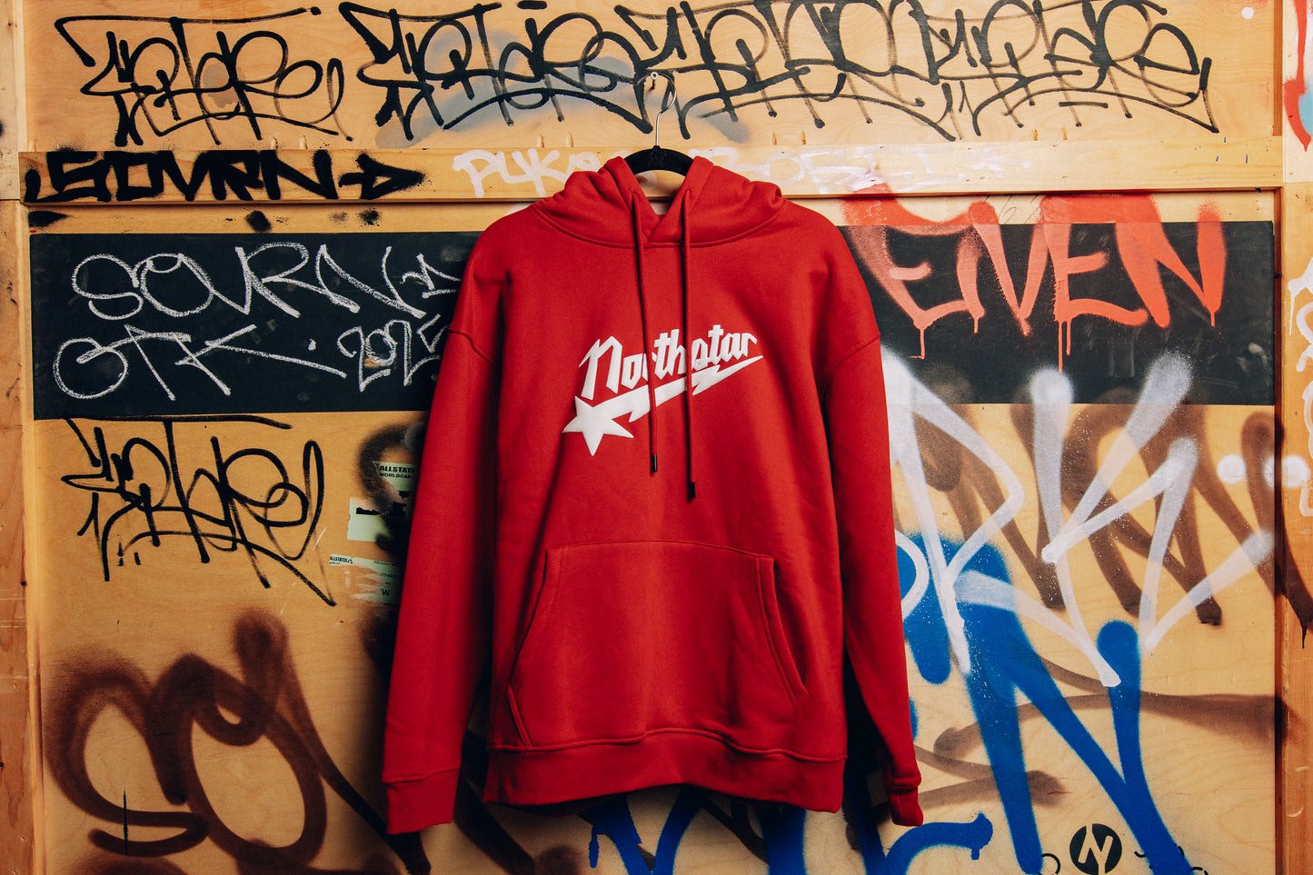 NORTHSTAR LIGHTNING HOODIE RED/WHITE