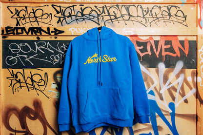 NORTHSTAR LOGO HOODIE BLUE/YELLOW