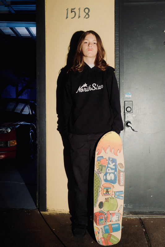 NORTHSTAR LOGO HOODIE(BLK/WHT)